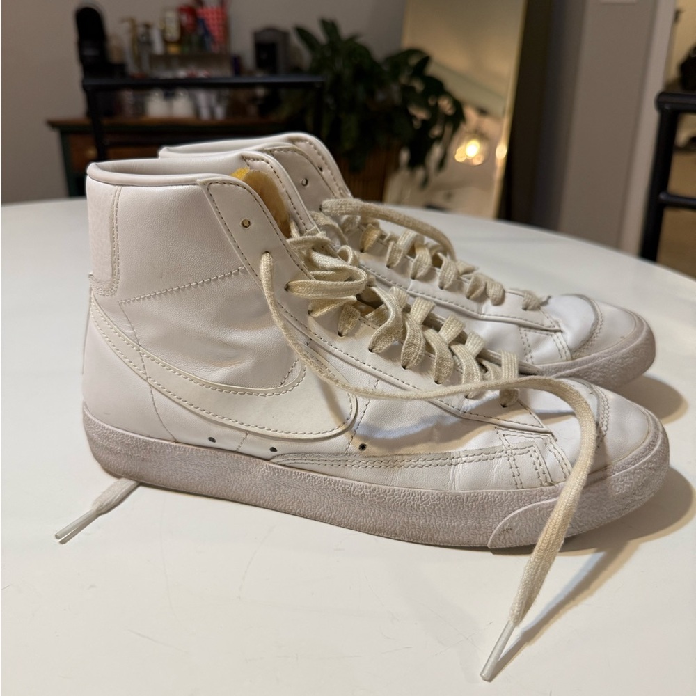 White Nike High-Top Sneakers